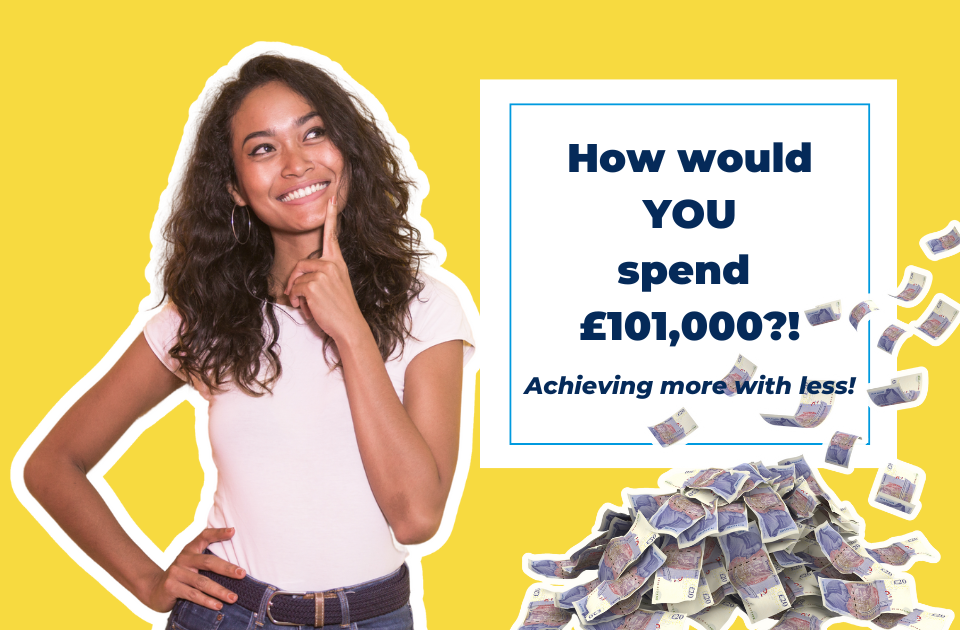How would YOU spend £101,000?! - Achieving more with less!